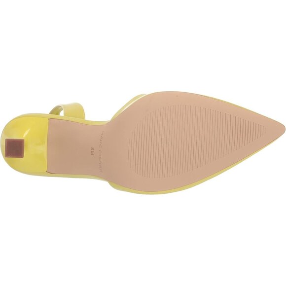 Marc Fisher Womens Green Leather Closed Pointed Toe Hadya Slingback Pumps Shoes - Picture 4 of 8